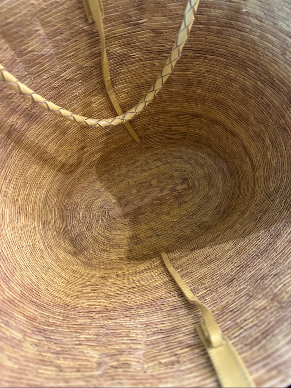 Altuzarra Yellow Braided-Handle Straw Tote - Picture 3 of 7